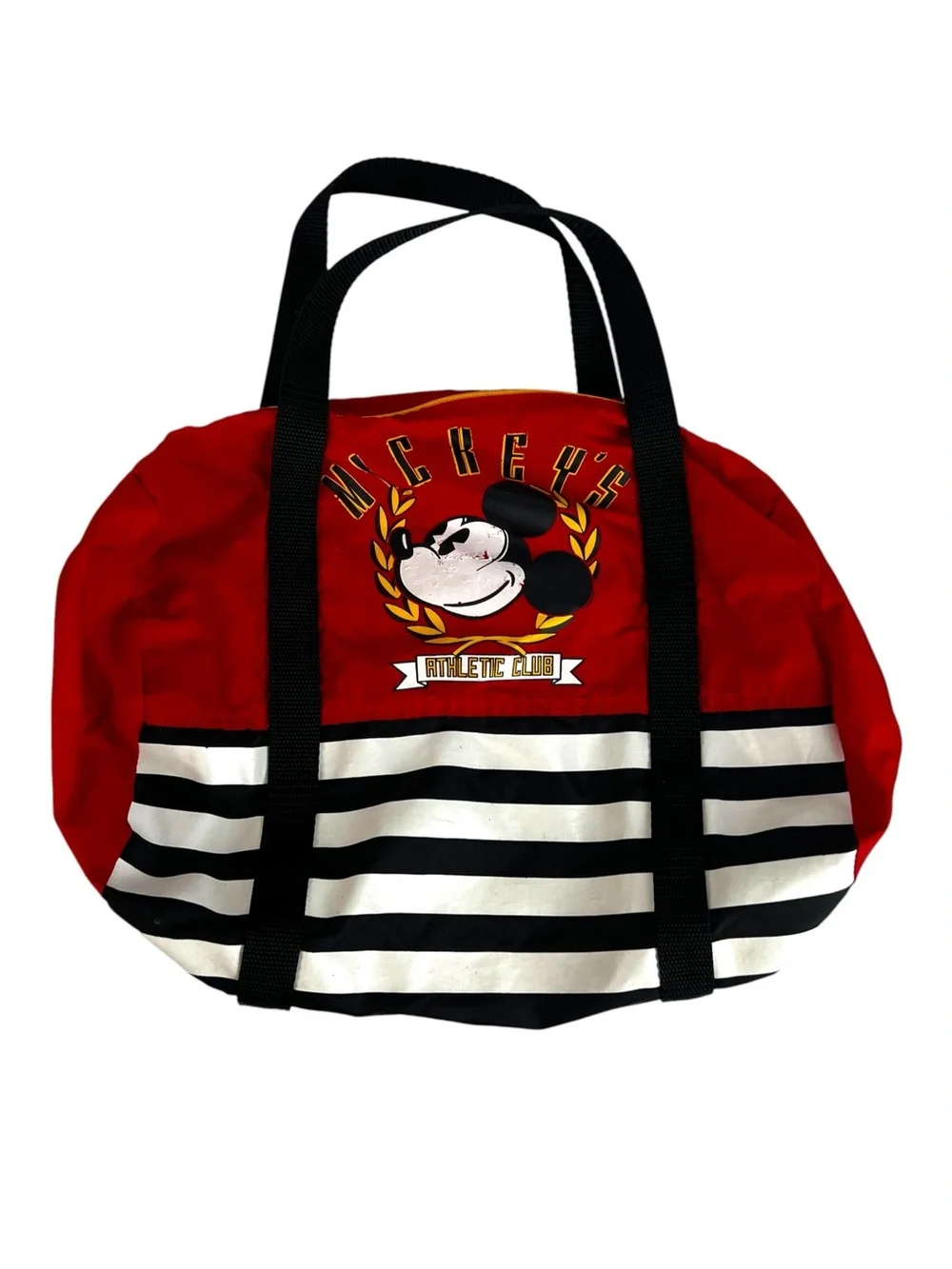 Vintage Disney Mickey Athletic Club Duffel Gym Bag USA Horizon Designs 90s